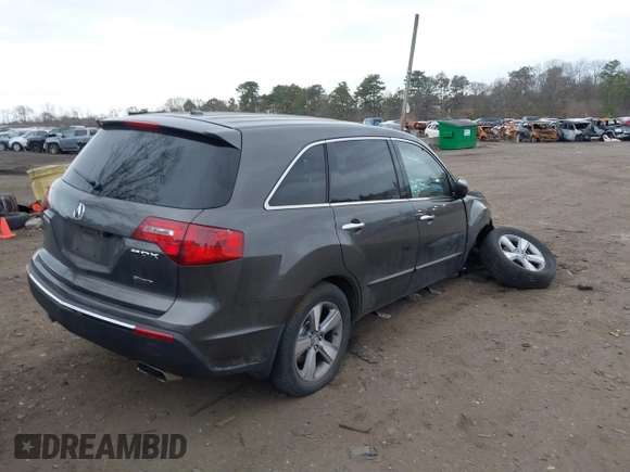 2012 Acura MDX Tech Pkg with VIN 2HNYD2H35CH520397, listed as a IAAI auction lot 41714981 with 100,566 mi miles. Bid and sale history available at carsss.com. Image 4.