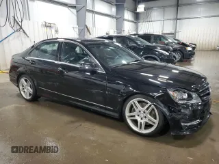 2014 Mercedes-Benz C 300 Sport with VIN WDDGF8AB7ER321568, listed as a Copart auction lot 54404215 with 88,313 mi miles and Salvage Title. Bid and sale history available at DreamBid. Image 4.