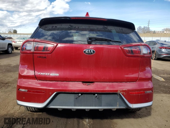 2018 Kia Niro Touring with VIN KNDCE3LC9J5175373, listed as a Copart auction lot 46708925 with 75,079 mi miles and Salvage Title. Bid and sale history available at carsss.com. Image 6.