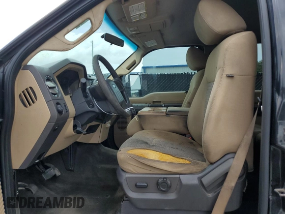 2011 Ford F-250 XL with VIN 1FT7W2BT4BEB22981, listed as a Copart auction lot 64594735 with 381,861 mi miles and Salvage title. Bid and sale history available at DreamBid. Image 7.