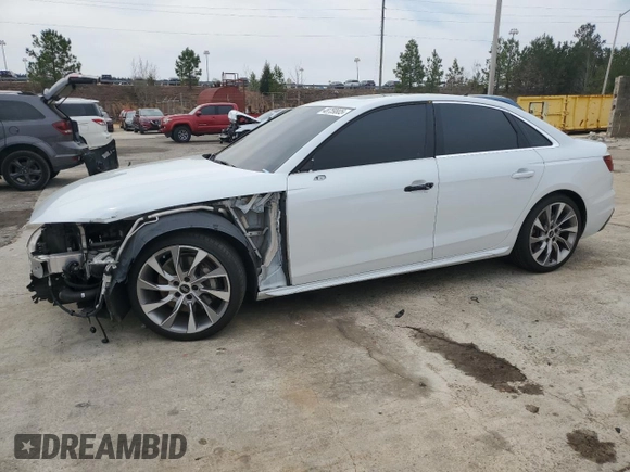 2021 Audi A4 S line Premium Plus with VIN WAUEAAF43MA039455, listed as a Copart auction lot 48759805 with 93,816 mi miles and Salvage Title. Bid and sale history available at DreamBid. Image 1.