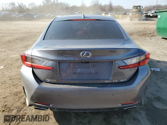 2018 Lexus RC 300 with VIN JTHS85BC8J5004516, listed as a Copart auction lot 44033395 with 63,537 mi miles and Salvage title. Bid and sale history available at DreamBid. Image 6.