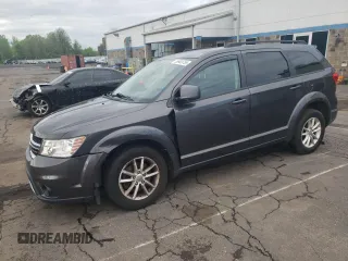 2015 Dodge Journey SXT with VIN 3C4PDDBG1FT725882, listed as a Copart auction lot 55903755 with 111,941 mi miles and Salvage title. Bid and sale history available at DreamBid. Image 1.