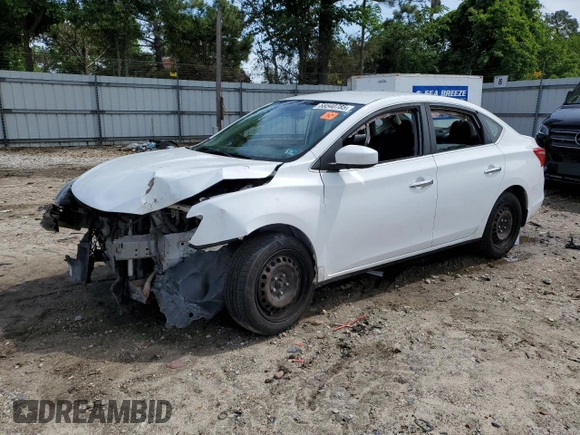2017 Nissan Sentra S with VIN 3N1AB7AP9HY241806, listed as a Copart auction lot 58540785 with 125,028 mi miles and Salvage title. Bid and sale history available at DreamBid. Image 1.