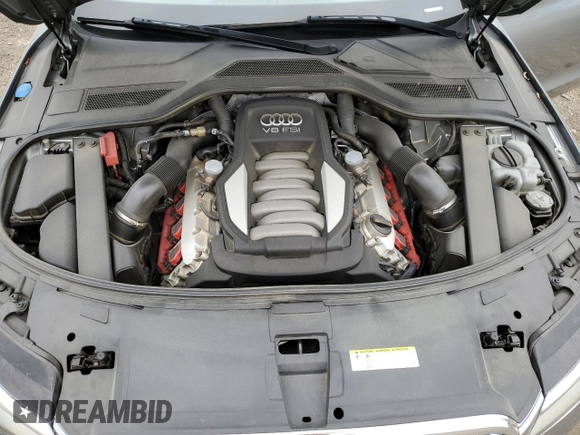 2012 Audi A8 L with VIN WAURVAFD3CN018800, listed as a Copart auction lot 53815475 with 85,417 mi miles and Salvage Title. Bid and sale history available at carsss.com. Image 11.