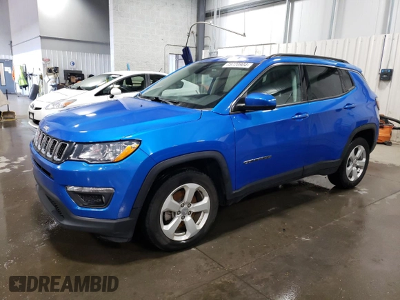 2021 Jeep Compass Altitude with VIN 3C4NJCBB3MT580971, listed as a Copart auction lot 73720904 with 77,316 mi miles and Salvage Title. Bid and sale history available at carsss.com. Image 1.