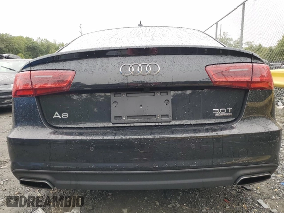 2018 Audi A6 Sport with VIN WAUF3AFC2JN107013, listed as a Copart auction lot 72596594 with 91,714 mi miles and Salvage Title. Bid and sale history available at carsss.com. Image 6.