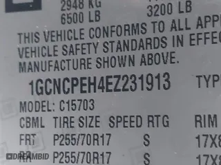 2014 Chevrolet Silverado 1500 Work Truck with VIN 1GCNCPEH4EZ231913, listed as a IAAI auction lot 41840013 with 1 mi miles. Bid and sale history available at carsss.com. Image 9.