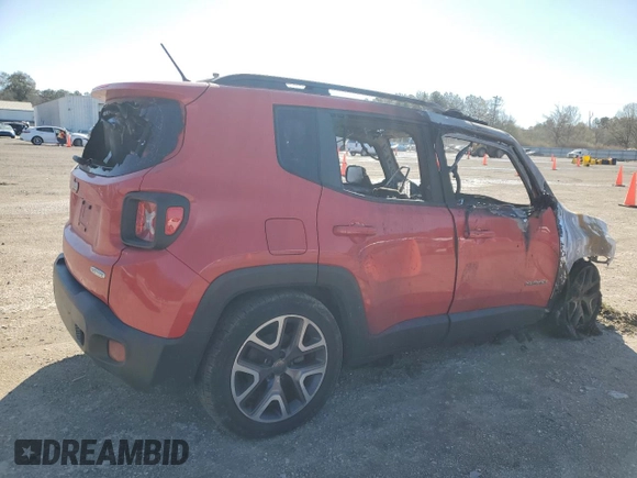 2015 Jeep Renegade Latitude with VIN ZACCJABT6FPC01492, listed as a Copart auction lot 48051185 with Not Provided miles and Salvage Title. Bid and sale history available at DreamBid. Image 3.