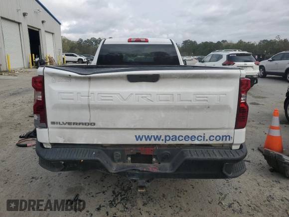 2020 Chevrolet Silverado 1500 Work Truck with VIN 3GCNWAEH7LG121522, listed as a Copart auction lot 50176095 with 166,094 mi miles and Salvage Title. Bid and sale history available at DreamBid. Image 6.