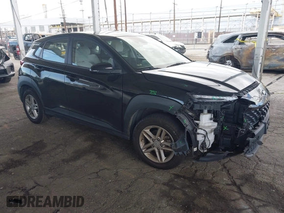 2022 Hyundai Kona Preferred with VIN KM8K22AB6NU765014, listed as a IAAI auction lot 41939176 with 69,522 mi miles and . Bid and sale history available at carsss.com. Image 1.