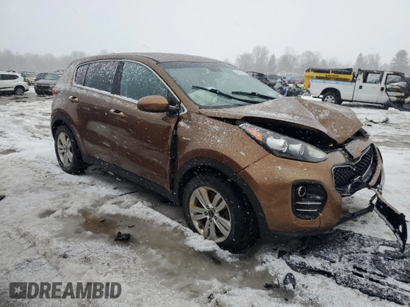 2017 Kia Sportage LX with VIN KNDPMCAC6H7221733, listed as a Copart auction lot 46054735 with Not Provided miles and Non Repairable. Bid and sale history available at DreamBid. Image 4.
