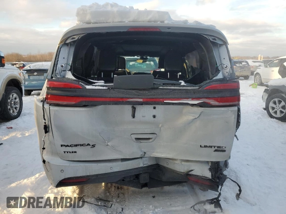 2023 Chrysler Pacifica Limited with VIN 2C4RC3GGXPR514439, listed as a Copart auction lot 88054055 with 23,761 mi miles and Salvage title. Bid and sale history available at DreamBid. Image 6.