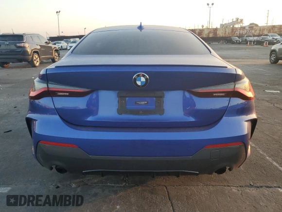 2022 BMW 4 Series 430i z VIN WBA53AP04NCH69132, wystawiony jako Copart lot #83007864 z przebiegiem Nie podano mil oraz Szkoda całkowita • Salvage title. Historia ofert i sprzedaży dostępna na DreamBid. Obrazek 6.