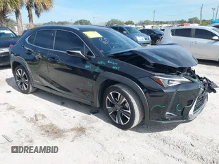 2020 Lexus UX with VIN JTHP9JBH7L2033386, listed as a IAAI auction lot 41463356 with 53,507 mi miles. Bid and sale history available at carsss.com. Image 1.