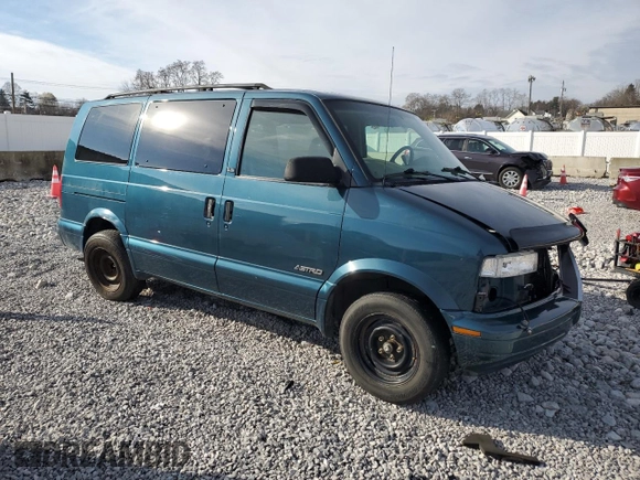 2002 Chevrolet Astro with VIN 1GNDM19XX2B155603, listed as a Copart auction lot 81746954 with Not Provided miles and Salvage Title. Bid and sale history available at carsss.com. Image 4.