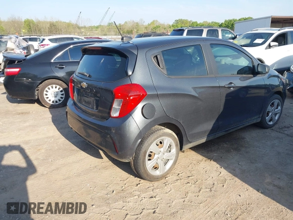 2020 Chevrolet Spark LS with VIN KL8CB6SA3LC412974, listed as a IAAI auction lot 41983025 with 64,611 mi miles. Bid and sale history available at carsss.com. Image 4.