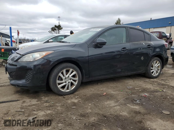 2012 Mazda 3 i Touring with VIN JM1BL1V73C1577650, listed as a Copart auction lot 48009835 with 154,197 mi miles and Salvage Title. Bid and sale history available at DreamBid. Image 1.