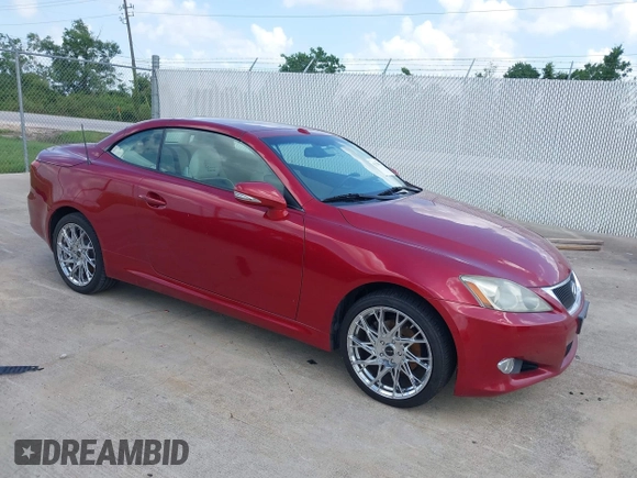 2010 Lexus IS 250 C with VIN JTHFF2C29A2503788, listed as a IAAI auction lot 42538421 with 192,209 mi miles and . Bid and sale history available at DreamBid. Image 1.
