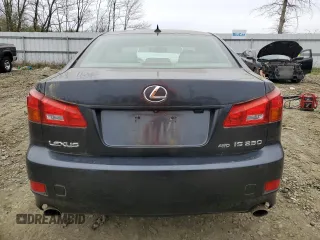 2007 Lexus IS 250 with VIN JTHCK262972018893, listed as a Copart auction lot 52823775 with 236,155 mi miles and Clean Title. Bid and sale history available at carsss.com. Image 6.