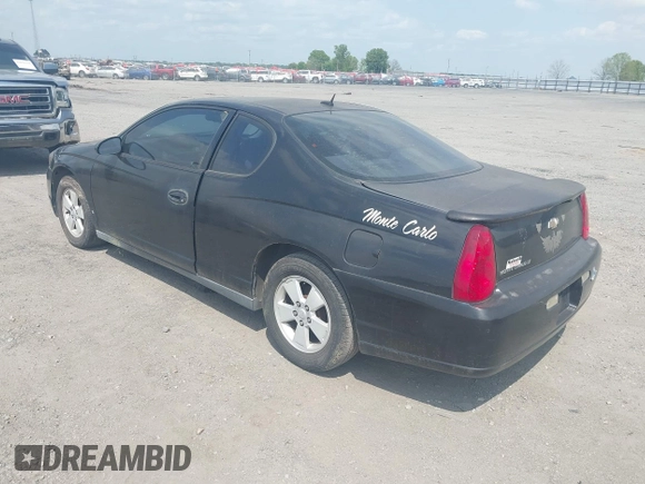 2006 Chevrolet Monte Carlo LT 3.5L with VIN 2G1WM16K869317500, listed as a IAAI auction lot 41997075 with 237,220 mi miles and . Bid and sale history available at DreamBid. Image 3.