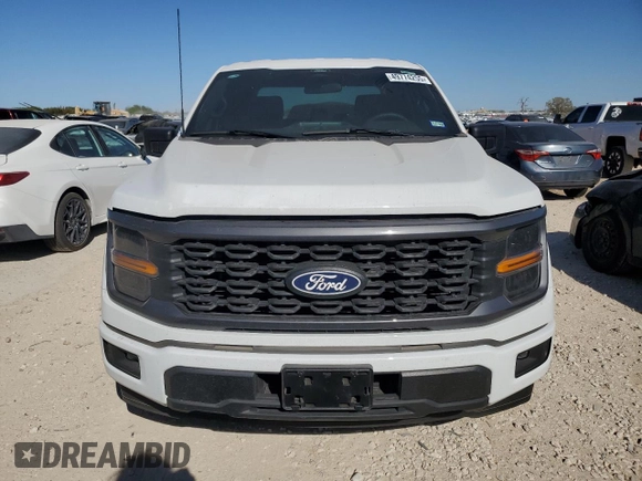 2024 Ford F-150 STX with VIN 1FTEW2KP7RKE59053, listed as a Copart auction lot 49774255 with 3,804 mi miles and Salvage Title. Bid and sale history available at carsss.com. Image 5.