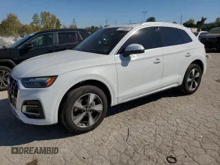 2024 Audi Q5 Premium Plus with VIN WA1BBAFY3R2040820, listed as a Copart auction lot 77135564 with 12,716 mi miles and Salvage title. Bid and sale history available at DreamBid. Image 1.
