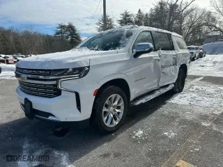 2022 Chevrolet Suburban Premier with VIN 1GNSKFKD0NR189734, listed as a Copart auction lot 46651585 with 25,074 mi miles and Clean Title. Bid and sale history available at carsss.com. Image 1.