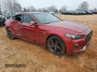 2019 Genesis G70 3.3T Advanced with VIN KMTG34LEXKU021830, listed as a Copart auction lot 85062154 with 81,475 mi miles and Salvage Title. Bid and sale history available at carsss.com. Image 4.