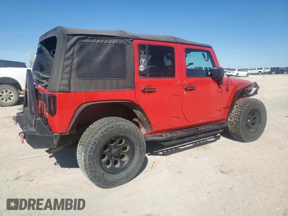 2016 Jeep Wrangler Unlimited Rubicon with VIN 1C4BJWFGXGL183011, listed as a Copart auction lot 42310535 with 165,227 mi miles and Salvage title. Bid and sale history available at DreamBid. Image 3.