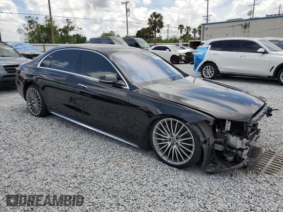 2023 Mercedes-Benz S 500 z VIN W1K6G6DB7PA208777, wystawiony jako Copart lot #51942145 z przebiegiem 93 158 mil mil oraz Szkody całkowita. Historia ofert i sprzedaży dostępna na DreamBid. Obrazek 4.