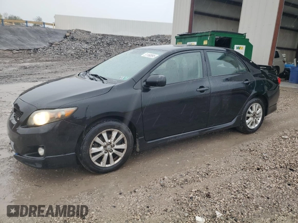 2009 Toyota Corolla with VIN 2T1BU40E19C149746, listed as a Copart auction lot 51160895 with 253,394 mi miles and Salvage Title. Bid and sale history available at carsss.com. Image 1.
