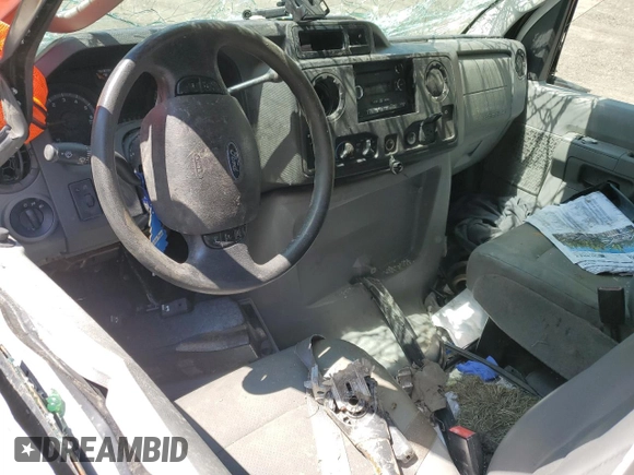 2013 Ford Econoline Cargo Commercial with VIN 1FTSS3EL7DDA41425, listed as a Copart auction lot 59045965 with Not provided miles and Salvage title. Bid and sale history available at DreamBid. Image 8.