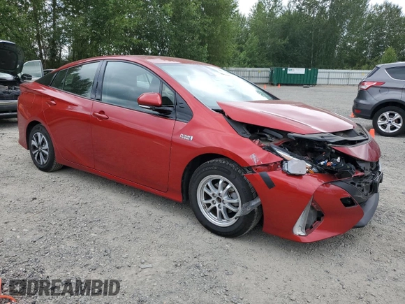 2017 Toyota Prius Plus with VIN JTDKARFPXH3064037, listed as a Copart auction lot 60490325 with 75,156 mi miles and Salvage title. Bid and sale history available at DreamBid. Image 4.