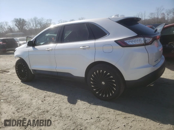 2016 Ford Edge Titanium with VIN 2FMPK4K98GBB23514, listed as a Copart auction lot 46593605 with 165,546 mi miles and Salvage Title. Bid and sale history available at carsss.com. Image 2.