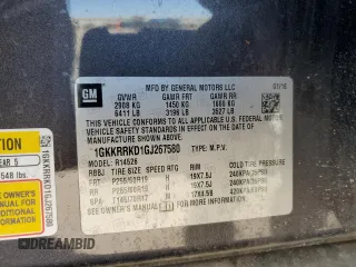 2016 GMC Acadia SLT with VIN 1GKKRRKD1GJ267580, listed as a Copart auction lot 49862045 with 170,928 mi miles and Salvage Title. Bid and sale history available at carsss.com. Image 15.