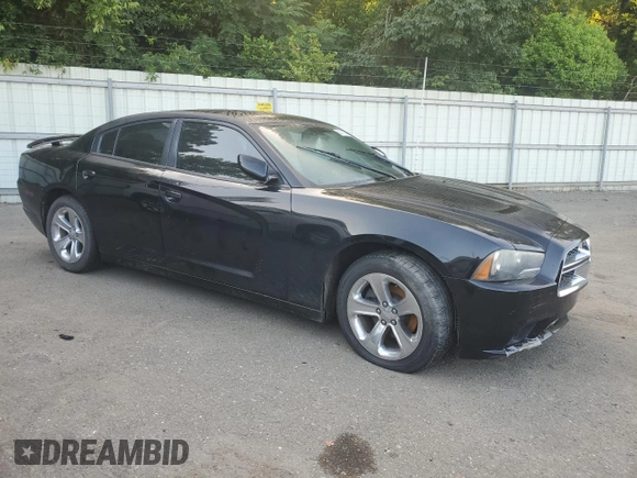 2013 Dodge Charger SE with VIN 2C3CDXBG9DH512172, listed as a Copart auction lot 60943214 with 125,163 mi miles and Salvage Title. Bid and sale history available at DreamBid. Image 4.