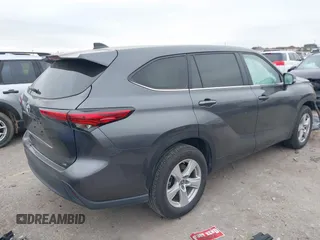 2023 Toyota Highlander L with VIN 5TDKDRAH0PS015840, listed as a IAAI auction lot 41537337 with 31,525 mi miles and . Bid and sale history available at DreamBid. Image 4.