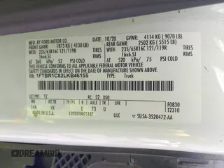 2020 Ford Transit Cargo z VIN 1FTBR1C82LKB46155, wystawiony jako IAAI lot #42437297 z przebiegiem 75 040 mil mil oraz . Historia ofert i sprzedaży dostępna na DreamBid. Obrazek 9.