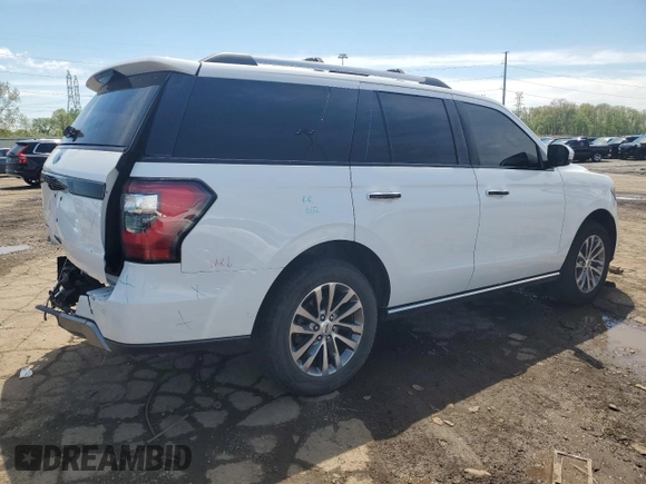 2018 Ford Expedition Limited with VIN 1FMJU2AT7JEA41268, listed as a Copart auction lot 56197295 with 108,066 mi miles and Clean title. Bid and sale history available at DreamBid. Image 3.