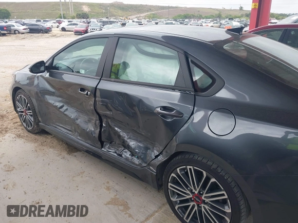 2022 Kia Forte GT with VIN 3KPF44AC6NE458008, listed as a IAAI auction lot 41762884 with 51,456 mi miles. Bid and sale history available at carsss.com. Image 6.