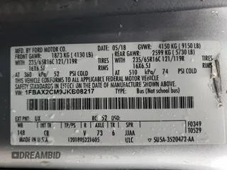 2018 Ford Transit Passenger XL with VIN 1FBAX2CM9JKB08217, listed as a Copart auction lot 78527974 with 200,566 mi miles and Salvage Title. Bid and sale history available at DreamBid. Image 13.