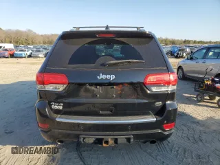 2017 Jeep Grand Cherokee Overland with VIN 1C4RJFCT5HC828780, listed as a Copart auction lot 46874965 with 90,269 mi miles and Salvage Title. Bid and sale history available at carsss.com. Image 6.