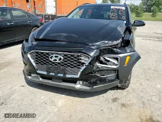 2021 Hyundai Kona Ultimate with VIN KM8K5CA54MU643998, listed as a Copart auction lot 59370584 with 33,087 mi miles and Salvage Title. Bid and sale history available at carsss.com. Image 12.