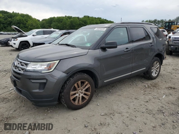 2018 Ford Explorer XLT with VIN 1FM5K8DH0JGB50614, listed as a Copart auction lot 58056835 with 106,595 mi miles and Salvage title. Bid and sale history available at DreamBid. Image 1.