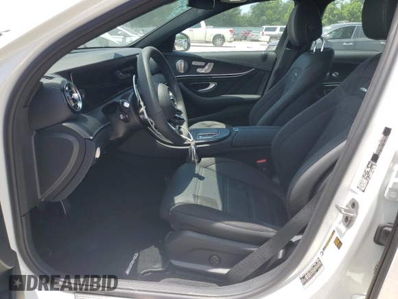 2023 Mercedes-Benz E 53 AMG with VIN W1KZF6BB7PB141885, listed as a Copart auction lot 58682663 with 131 mi miles and . Bid and sale history available at DreamBid. Image 7.
