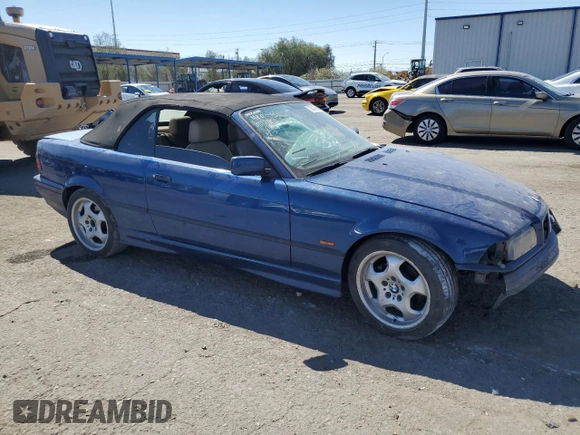 1998 BMW 3 Series 323ic with VIN WBABJ7321WEA16988, listed as a Copart auction lot 73016994 with 146,818 mi miles and Salvage Title. Bid and sale history available at carsss.com. Image 4.