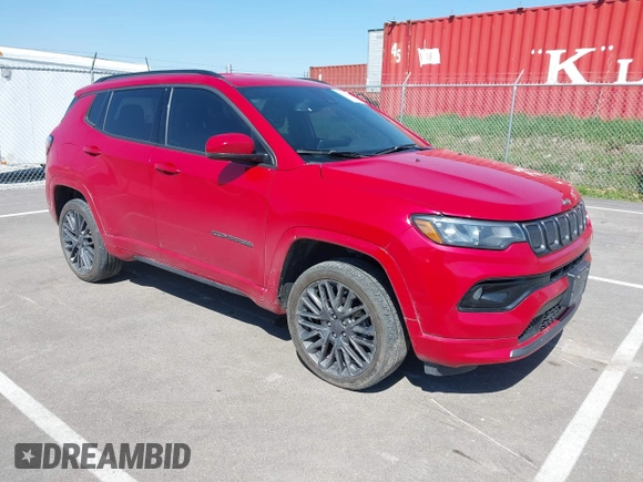 2022 Jeep Compass High Altitude with VIN 3C4NJDCB8NT146177, listed as a IAAI auction lot 42199642 with 85,121 mi miles and . Bid and sale history available at DreamBid. Image 1.