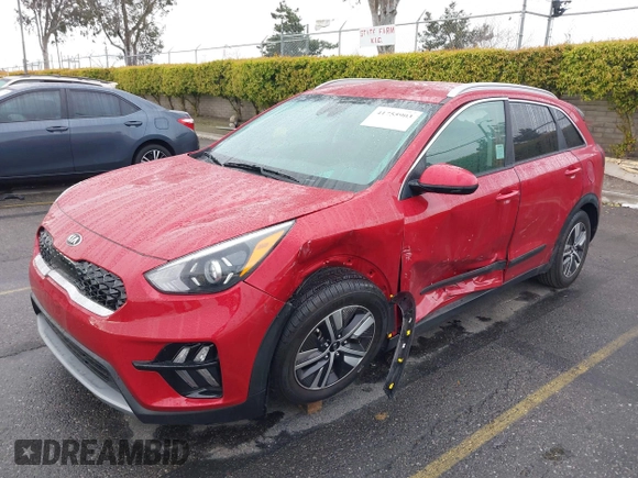 2021 Kia Niro LX with VIN KNDCB3LC6M5471707, listed as a IAAI auction lot 41755903 with 27,196 mi miles. Bid and sale history available at carsss.com. Image 17.