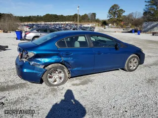2015 Honda Civic Sedan LX with VIN 2HGFB2F57FH519071, listed as a Copart auction lot 88987135 with 80,397 mi miles and Salvage Title. Bid and sale history available at carsss.com. Image 3.